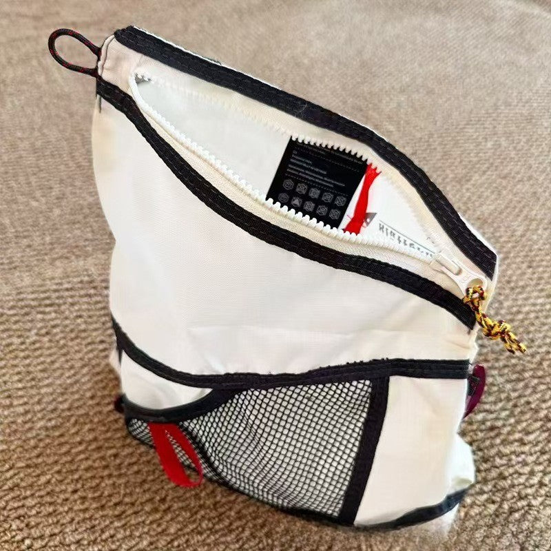 2025 New Ultra-Light Unisex Single-Shoulder Crossbody Bag, Hollow Mesh Color-Blocked Men's Cycling Travel Messenger Bag