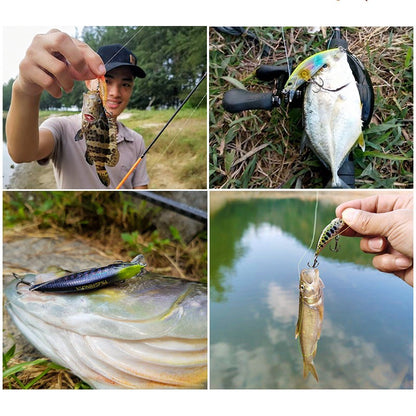 TSURINOYA DW63 50mm/5g Isca Artificial Minnow Jerkbait de Afundamento Wobblers de Plástico Rígido para Pesca de Robalo Truta e Lúcio