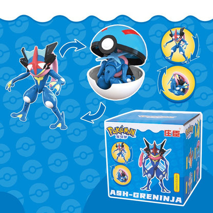 Pokémon Genuíno Pokébola Transformar Charizard Bulbasaur Gengar Dragonite Bonecos de Brinquedo Anime Snorlax Lapras Lucario Modelo de Bonecos
