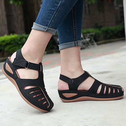 New Women's Sandals Premium Orthopedic Bunion Corrector Flats Casual Soft Sole Beach Wedge Vulcanized Shoes Zapatillas De Mujer