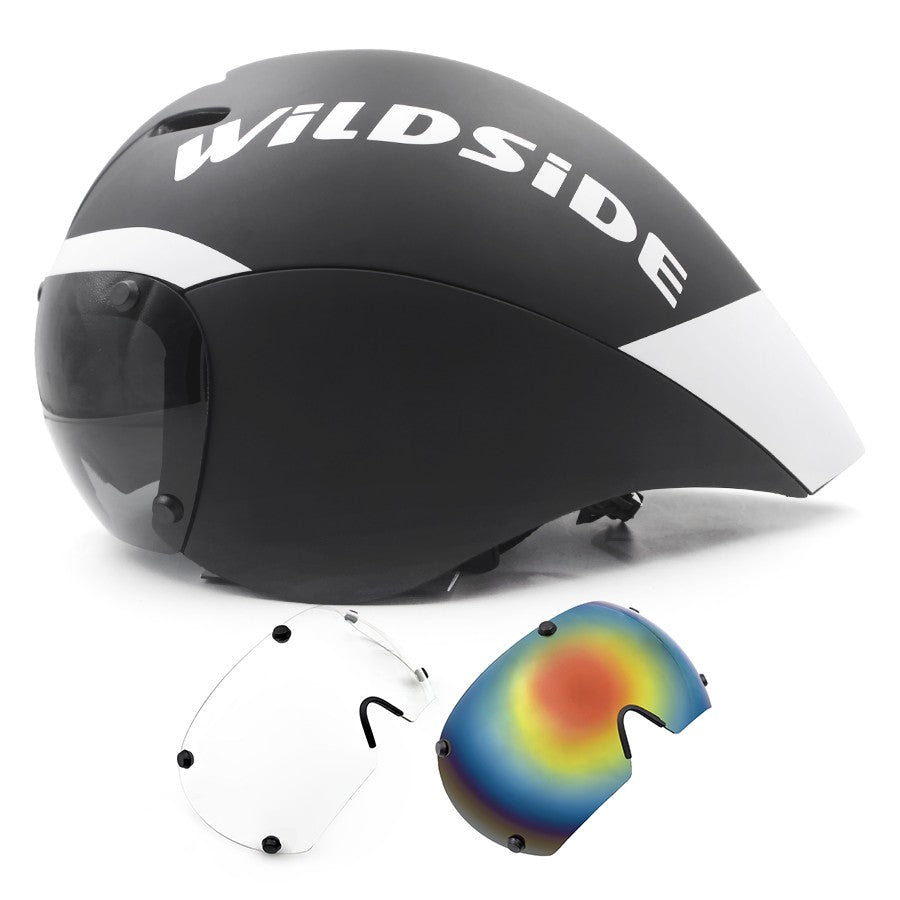 TT Óculos de Lente de Capacete de Ciclismo Capacete de Bicicleta de Estrada Aero Triathlon Tri Capacete de Ciclismo de Corrida de Contrarrelógio Masculino Acessórios de Casco Ciclismo