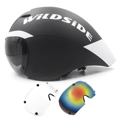 TT Óculos de Lente de Capacete de Ciclismo Capacete de Bicicleta de Estrada Aero Triathlon Tri Capacete de Ciclismo de Corrida de Contrarrelógio Masculino Acessórios de Casco Ciclismo