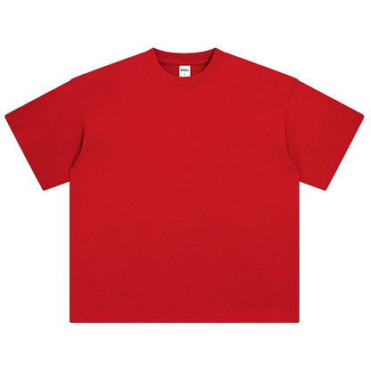 100 Heavy Weight Cotton T shirt For Men Women,Short Sleeve Plain Tops,Solid Oversized Tee Shirts,Quality Clothing 6.8oz 230gsm