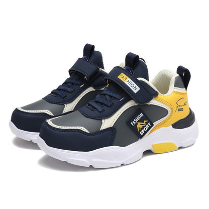 Tennis Sneakers Kids Boys Girls Sports Running Shoes Casual Board Leather Soft Soled Children Outdoor School Walking Shoes