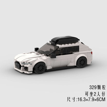 MOC Speed Sports Super Carro de Corrida Blocos de Montar DIY Tijolos Cidade Rally Técnico Grande Veículo de Corrida Presente de Natal Brinquedo
