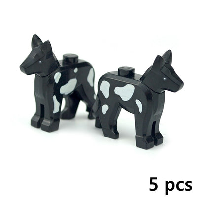 Creative DIY Model cute little Animal MOC Brick Building Blocks Pet Zoo Dog Duck Tortoise Penguin Cat Pig Bird Rabbit Toys