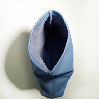 100% genuine leather Cowhide Handbag High Quality Leather Women's Foldable Designer Handbag Simple Magnet Handle Bags