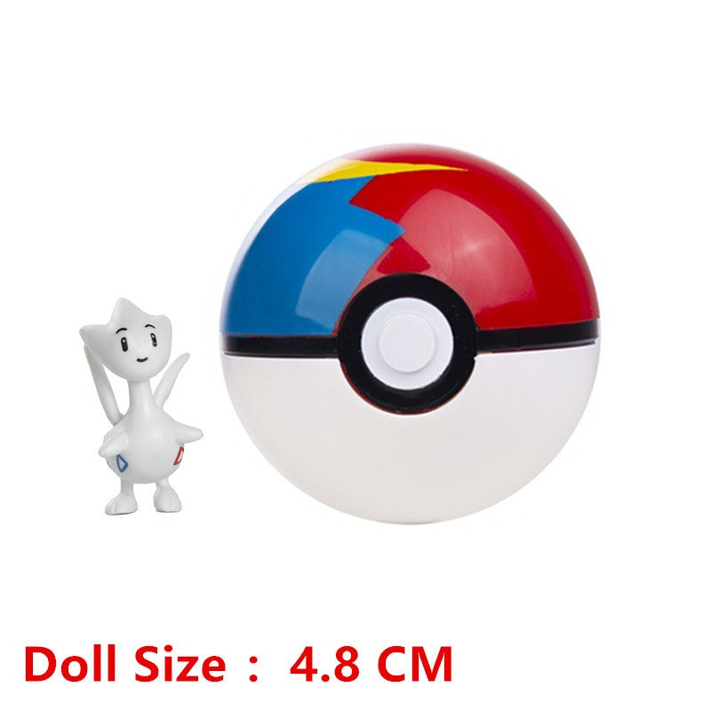 Pokémon Pokeball Com Desenhos Animados Filme Anime Figura Pikachu Charmander Eevee Squirtle Vulpix Qualidade Pet Action Model Brinquedos Presentes