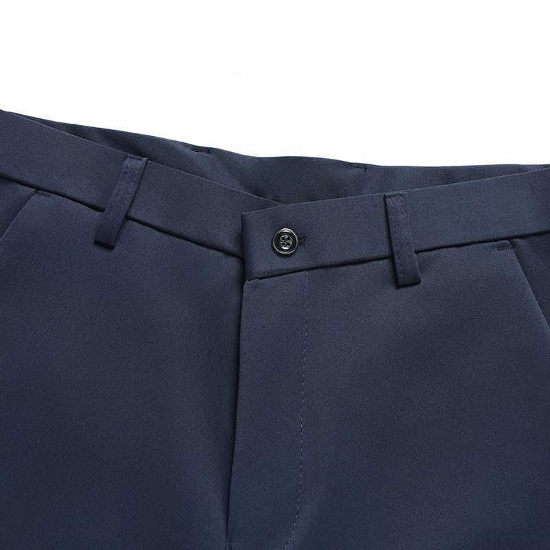 29-42 Men's Summer Pants Thin Straight Stretch Casual Pants with No Trace No Ironing Fabric Silky and Cool Feeling