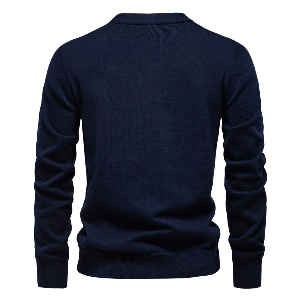 AIOPESON Mens New V Neck Button up Cotton Cardigan Sweaters Casual Social Knit Sweater Cardigans for Men