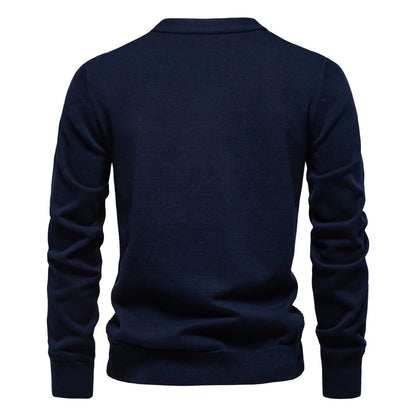 AIOPESON Mens New V Neck Button up Cotton Cardigan Sweaters Casual Social Knit Sweater Cardigans for Men