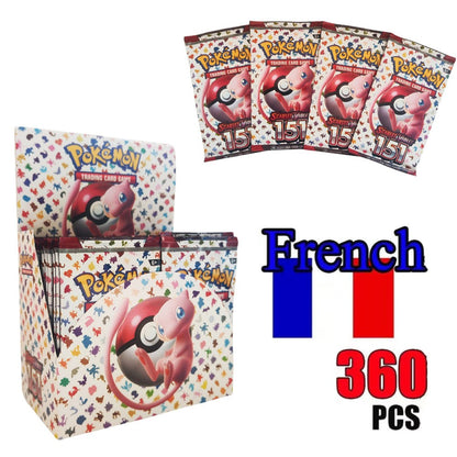 360 cartões Pokémon TCG francês: Caixas de Booster Estrelas Cintilantes, Radiância Astral e Chamas Obsidianas com 36 pacotes.