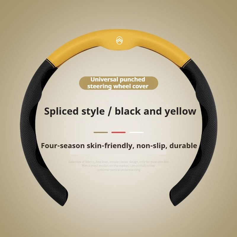 ABS Leather Car Steering Wheel Cover For Citroen C1 C2 C3 C4 C5 C6 C4L Berlingo Picasso Aircross Sega Ely See Auto Accessories