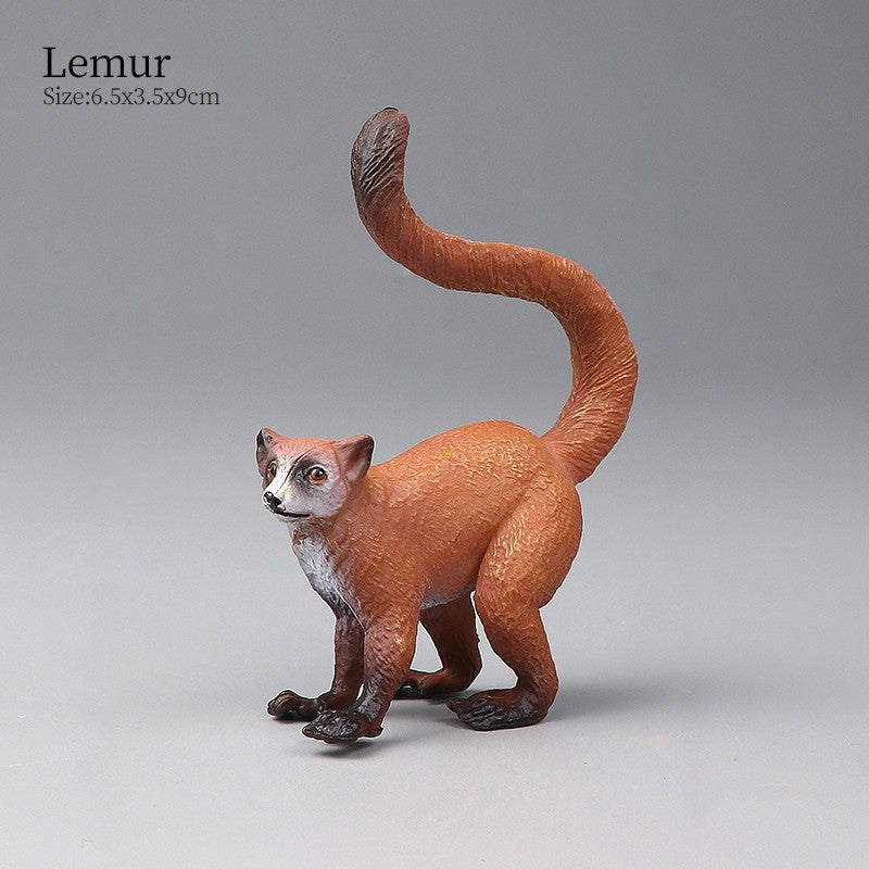 Conjunto de Brinquedos Montessori de Animais Selvagens - Leão Elefante Antílope Miniaturas de Animais Figuras de Ação Zoológico Presente Educacional para Crianças