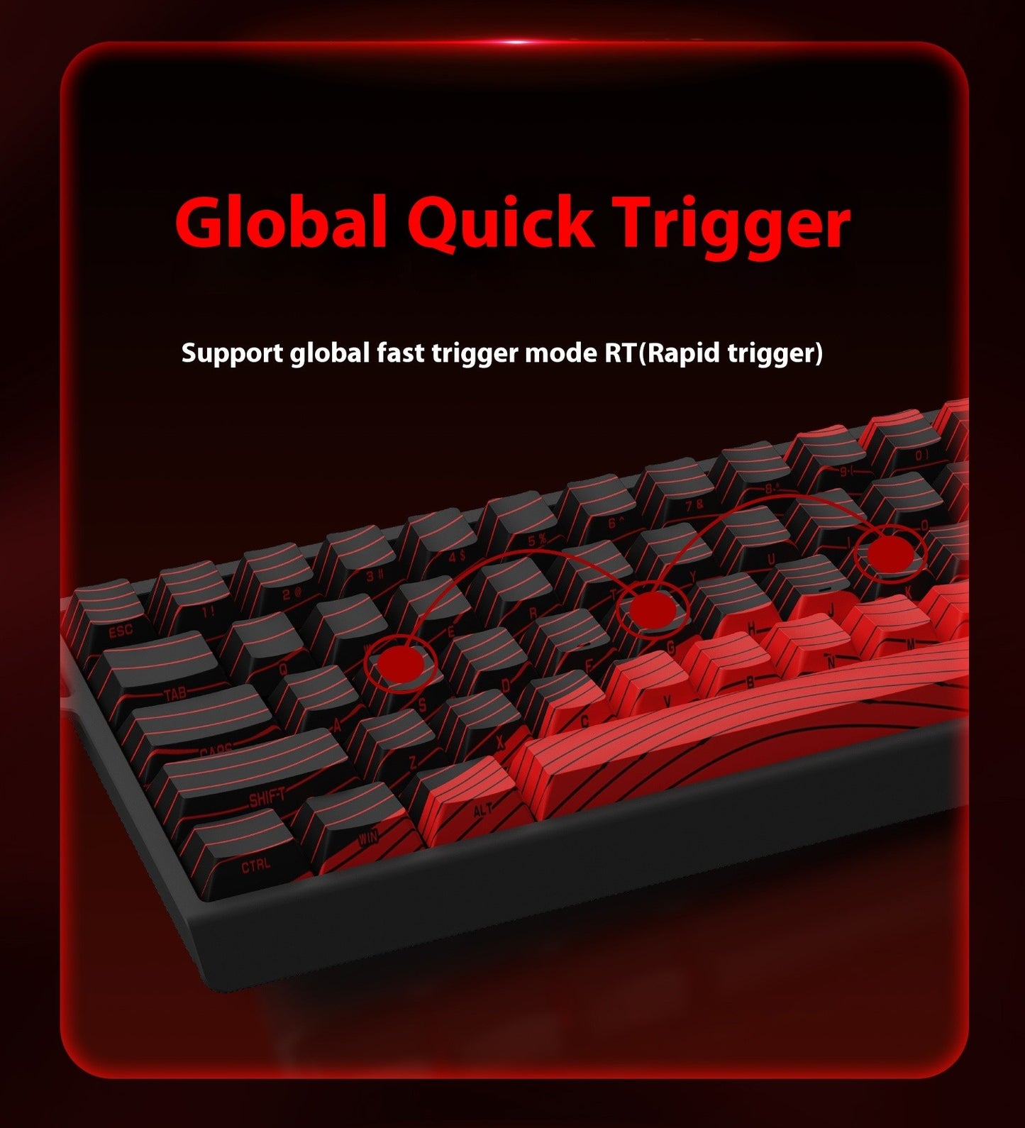 Teclado FGG Original MADLIONS Mad 60/68 HE E-sport com Switch Magnético 0.02 RT 8K HZ Com Fio RGB Hot Swap Latência 0.125ms Personalizado