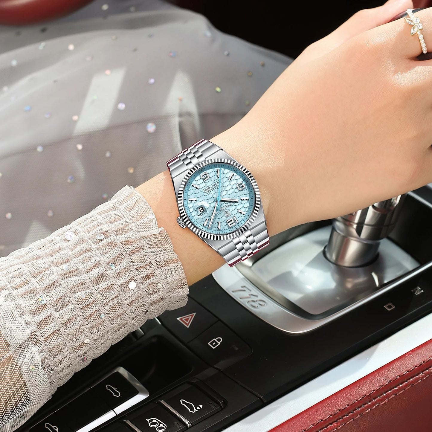 POEDAGAR Elegant Women's Watches High Quality Luxury Watch For Ladies Luminous Waterproof Date Women Quartz WristWatch Reloj+Box