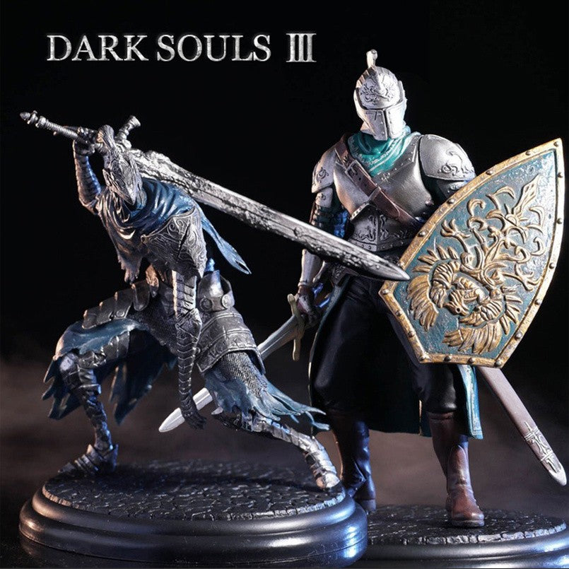 Boneco Dark Souls de 19 cm Heróis de Lordran Siegmeyer Cavaleiro Negro Faraam Artorias PVC Boneco Dark Souls Modelo Brinquedos Infantis