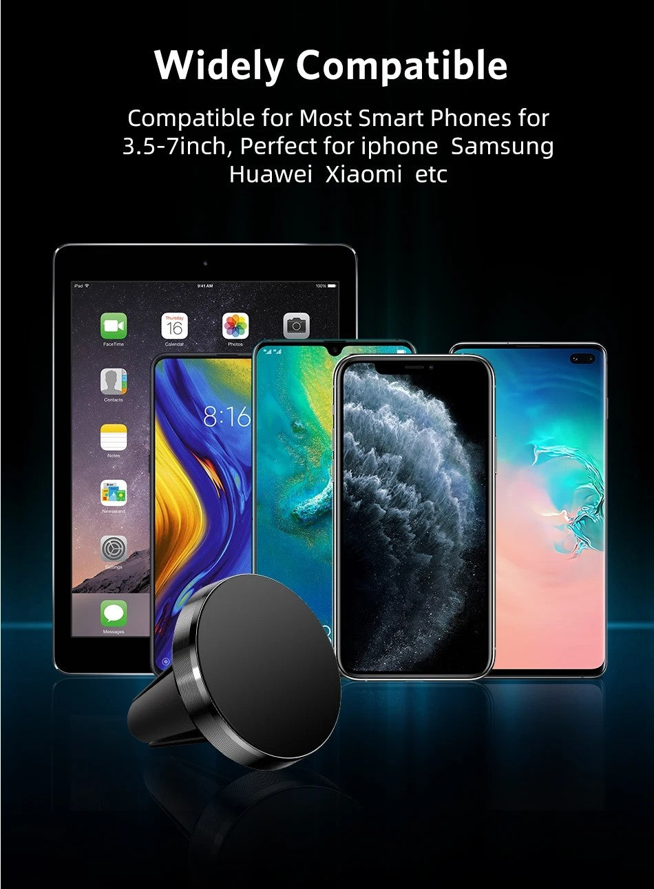 Air Vent Magnet Smartphone Mobile Stand Magnetic Car Phone Holder Cell GPS Mount For iPhone 16 15 14 13 12 Xiaomi Samsung Holde