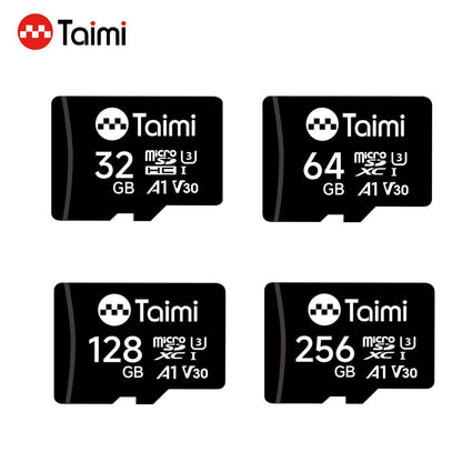 Taimi Cartão MicroSD C10 Cartão de Memória 32GB 64GB Classe10 Memória TF Micro SD SDXC 128GB 256GB A1 U3 V30 4K Para Câmera Veicular