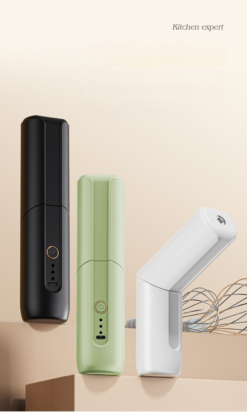 Batedor de Ovos Portátil Elétrico Sem Fio Recarregável USB Mixer Dobrável Automático com Engrenagem Ajustável Utensílios de Cozinha Domésticos