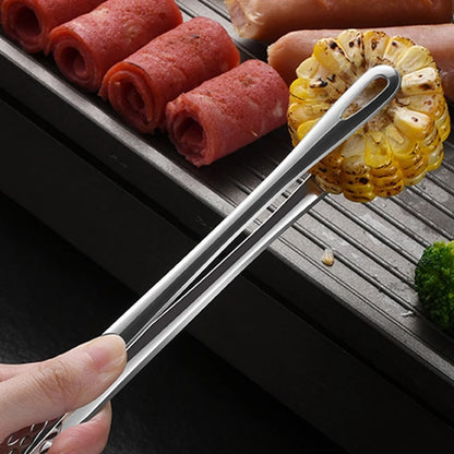 Stainless Steel Kitchen Tongs for Barbecue, Grill, Cooking, Salad, Meat, Buffet, and BBQ Tools – Versatile Food Tongs Clip