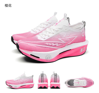 NEW Running Shoes Men Sports Marathon Carbon Plate Breathable Lightweight Women Comfortable Athletic Leisure Sneakers Footwear