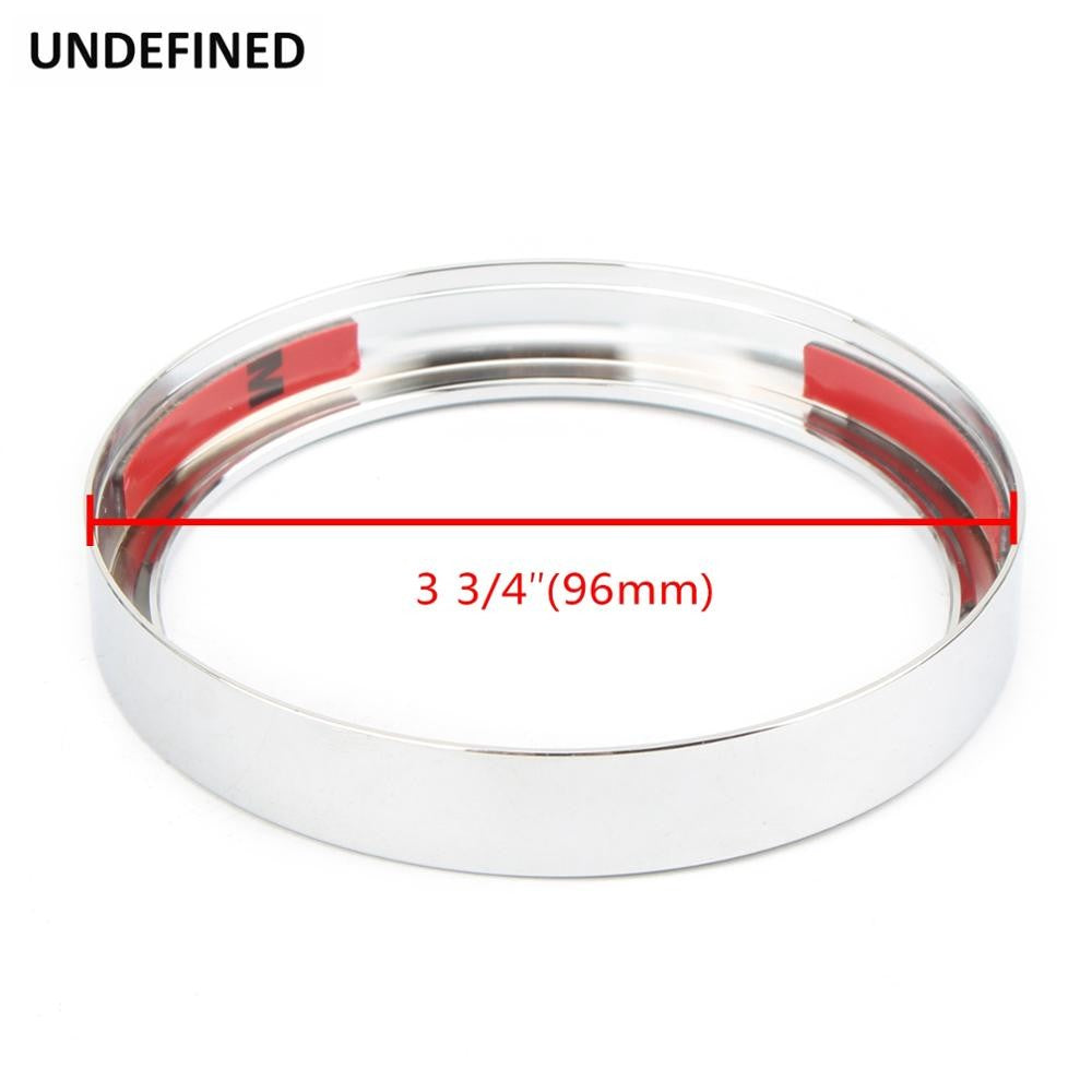 Motorcycle Speedometer Trim Bezel Trim Ring Aluminum For Harley Sportster 883 1200 Dyna Street Bob Low Rider Black/Chrome