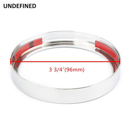 Motorcycle Speedometer Trim Bezel Trim Ring Aluminum For Harley Sportster 883 1200 Dyna Street Bob Low Rider Black/Chrome