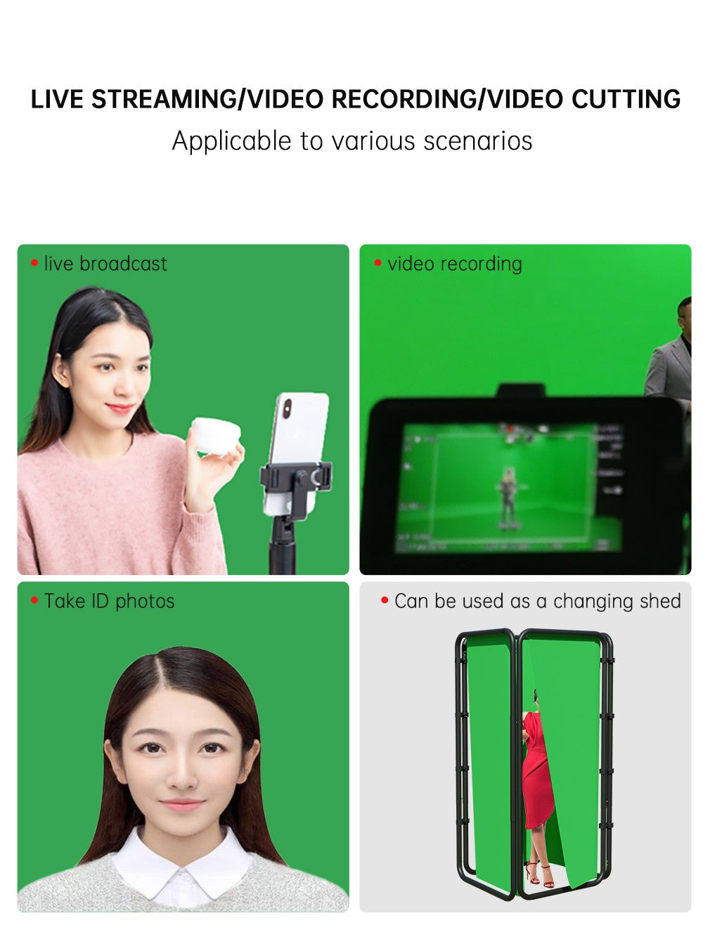 SH 2.4x4M Background Stand Frame With Photography Green Screen Backdrops  Photography Background Support Studio Light Tripod