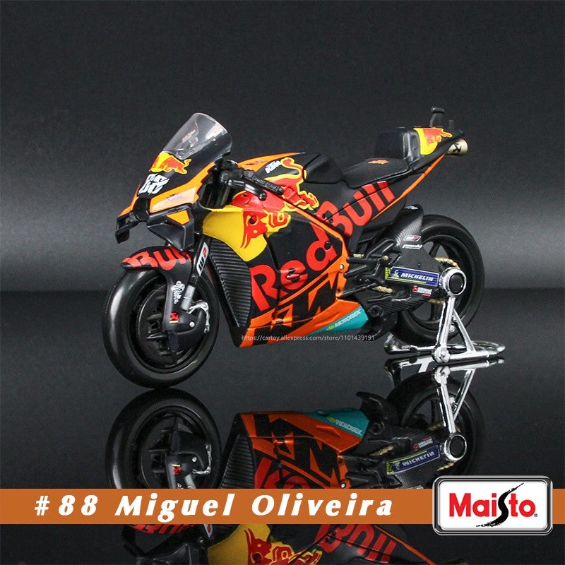 Maisto 1:18 2023 GASGAS Tech3 37#Augusto Fernandez 44#Pol Espargaro Moto GP modelo de motocicleta de liga leve para coleção de brinquedos de presente