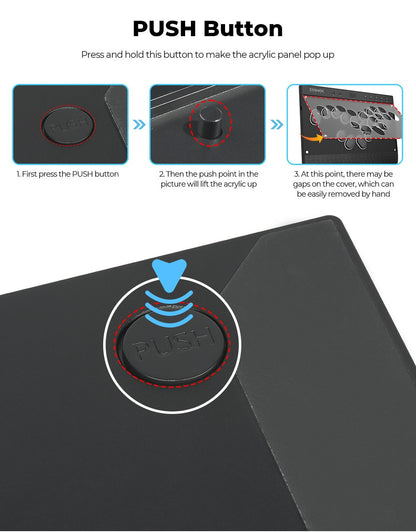 Haute42 Magnetic C16-S Joystick Hitbox Leverless Controller Stickless Arcade Stick Keyboard For PC/PS4/PS5/Switch Fight Sticks