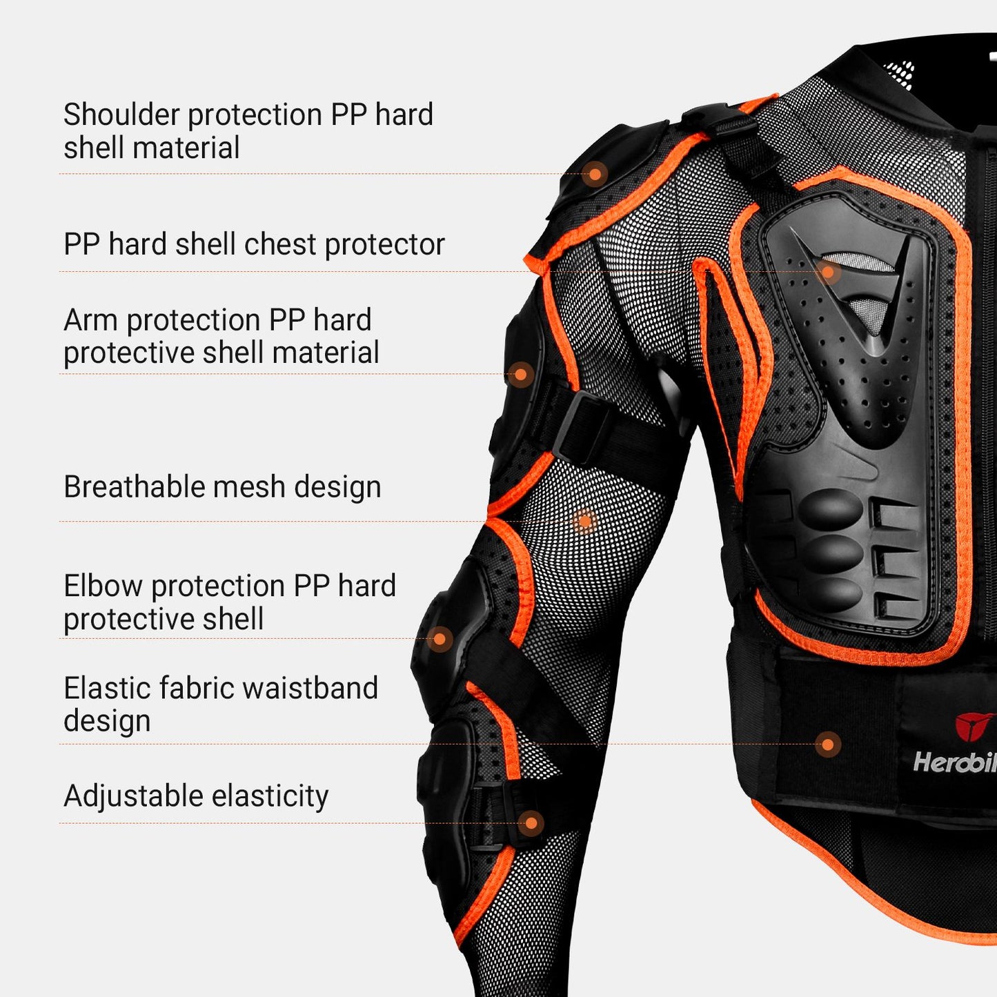 New Motorcycle Jackets Men's Full Body Armor Protection Jackets Motocross Enduro Racing Moto Protective Equipment Clothes S-4XL