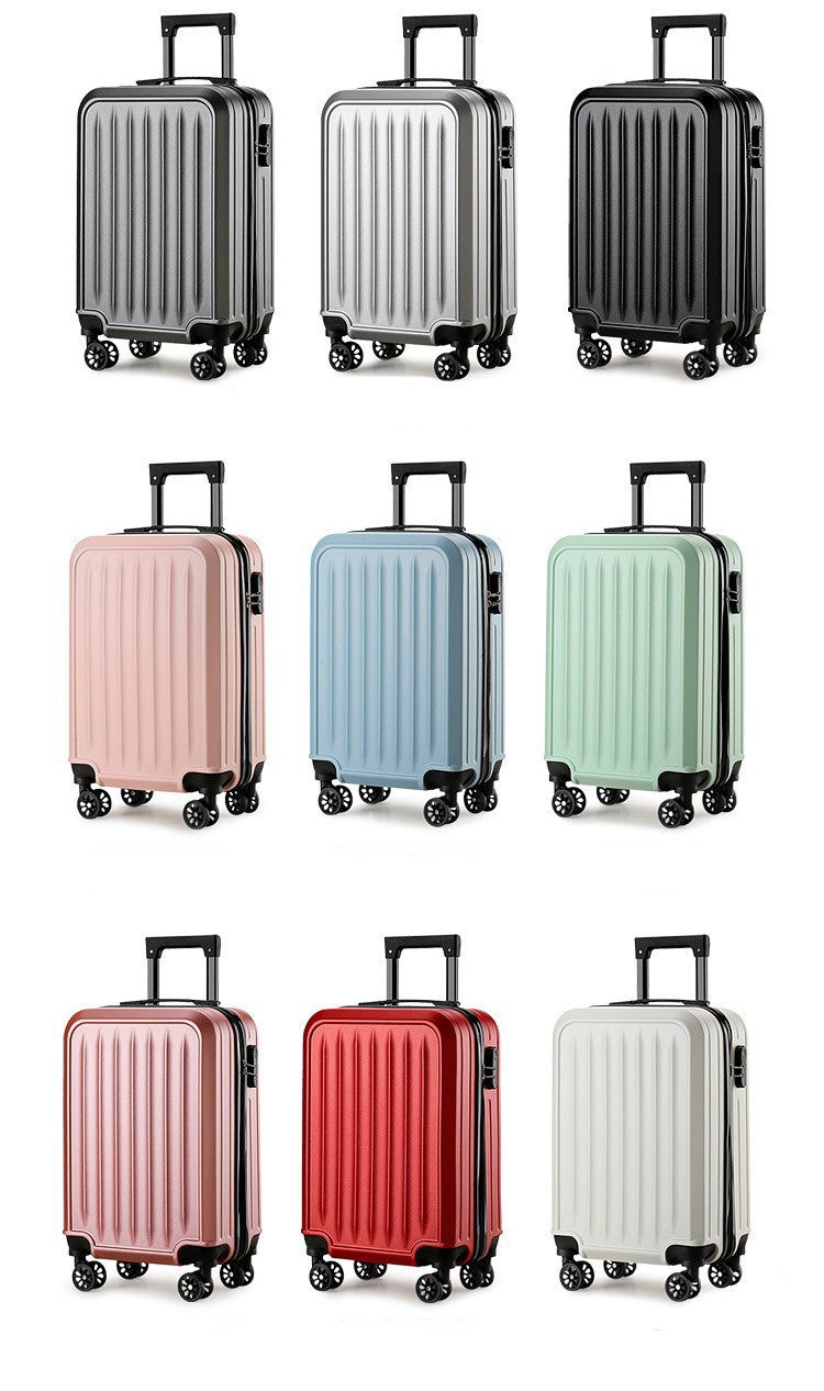 20 Inch Lightweight Hardshell Suitcase Large Capacity Sleek Solid Color Durable Trolley Case Travel Luggage for Adults