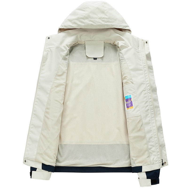 CHRLCK Unisex Waterproof Running Jackets Windproof Windbreakers Spring Autumn Women Hiking Camping Fishing Trekking Coats