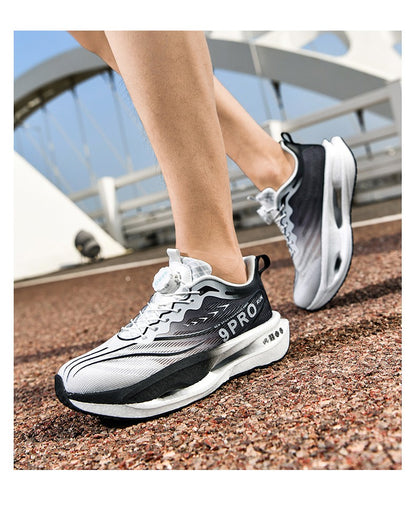 Tênis Esportivo de Corrida Placa de Carbono Especializada Maratona Amortecimento a Ar Masculino Respirável Leve Feminino Confortável Antiderrapante
