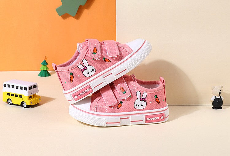 New Fashio Kid Shoe Boy Sneaker Shoe Spring Autumn Children Cartoon Canvas Sports Shoes Boys Girls Baby Board Shoes with Leisure