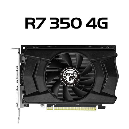 Placa de Vídeo SOYO AMD GPU Radeon RX 550 4G GPU RX 560 GDDR5 Componentes para PC Gaming R9 370 R7 350 RX550