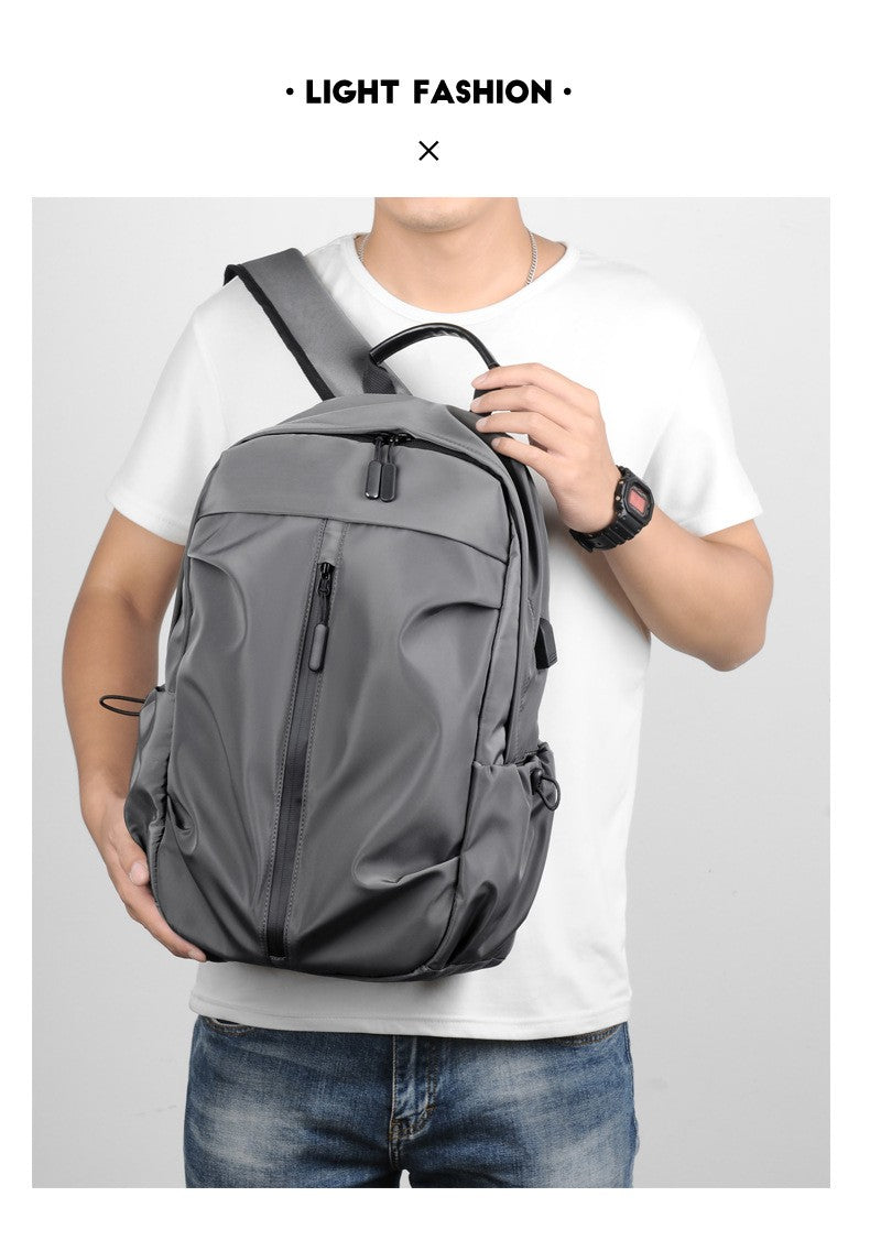 Casual Backpack Men's Travel Trendy College Student Schoolbag Fashion Korean Version Travel Bag