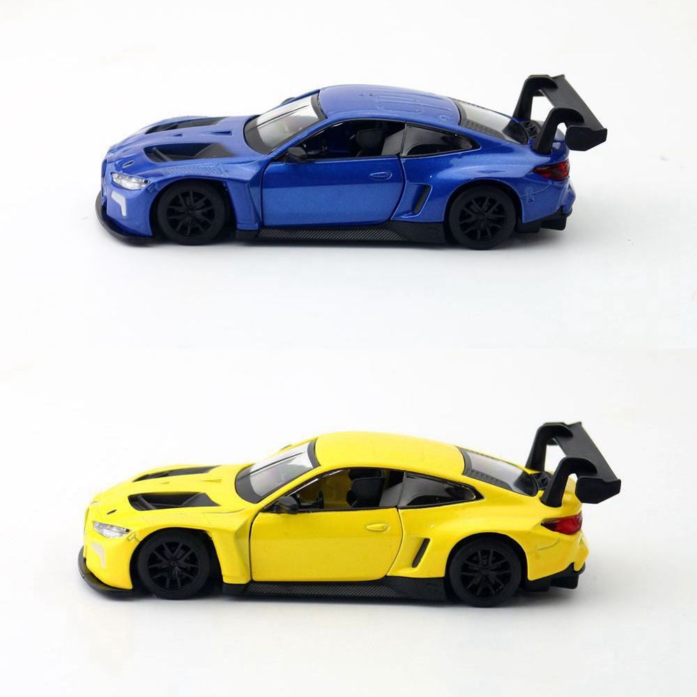 1:44 BMW M4 GT3 BMW M6 Supercar Carro de Liga Leve Veículos de Brinquedo Carro Modelo Miniatura Carro Modelo em Escala Para Crianças