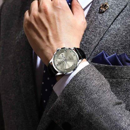 POEDAGAR Top Luxury Watch For Men Military Waterproof Luminous Date Week Man Wristwatch Leather Men's Quartz Watches Sport Reloj