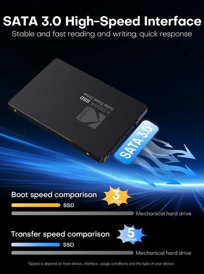 Kodak Ultra SSD 1T Sata 2.5 Polegadas Disco Sólido Alta Velocidade 550Mb/s 512/128/256G HD SATA Disco Rígido Interno para Computador Portátil