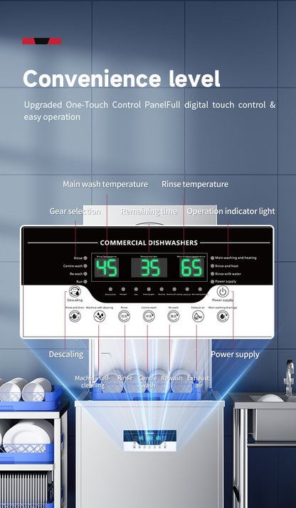 Automatic Stainless Steel Commercial Dishwasher Restaurant Hotel Dish Washing Machines for Washing Dishes