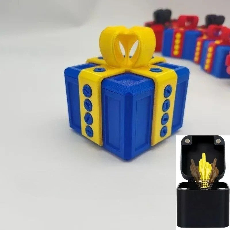 Out of the Box Pop-Up Middle Finger Gift Box Creative Desk Home Decor Gifts Middle Finger Novelty Christmas Funny Prank Gift