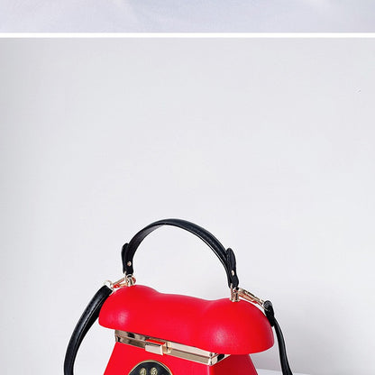 Handle Telephone Shaped Women Evening Handbags Designer Party Clutch Purse Chic Shoulder Bags Female Leather Crossbody Bag Totes