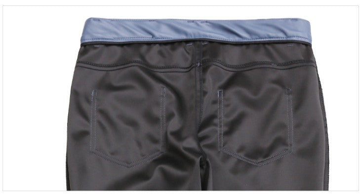 New Men Solid Color Slim Fit Faux Leather Pants Green / White / Black Homme Bar KTV High Street Biker Trousers