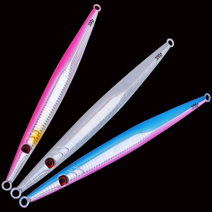 1PC NOVA Isca de Pesca Oceânica JIG de Afundamento Rápido 60g-300g Colher de JIGGING de Metal para Pesca em Alto Mar Isca Artificial Isca Pesada Atum