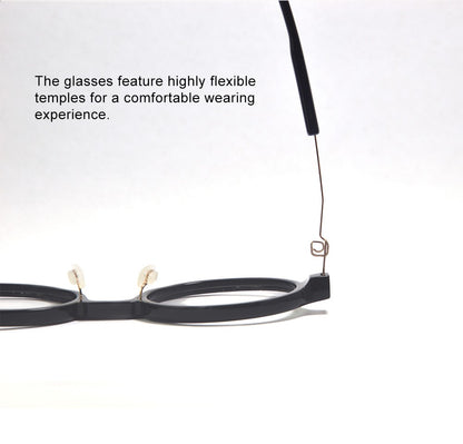 Óculos de Grau de Acetato Redondos Grandes da Moda para Mulheres Óculos Redondos de Tamanho Grande para Homens Design Alemão Flexível com Grau