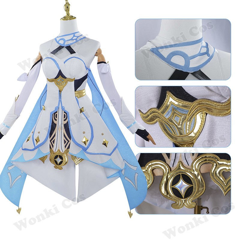 High Qualiy Traveler Lumine Cosplay Costume Wig Hair for Game Impact Character Cosplay Costumes Dress Women Party Outfits