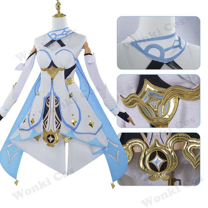 High Qualiy Traveler Lumine Cosplay Costume Wig Hair for Game Impact Character Cosplay Costumes Dress Women Party Outfits