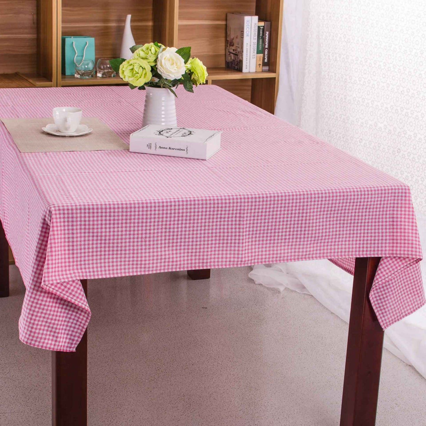 Table Cloth for Home Linen Cotton Plaid Stripe Dining Tablecloth Kitchen Decorative Rectangular Coffee Cuisine Party Table Cover